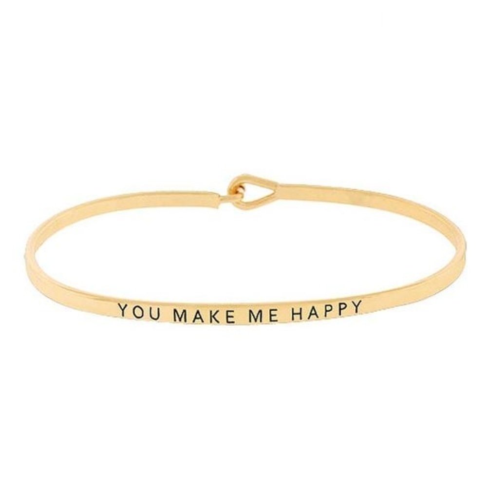 YOU MAKE ME HAPPY MESSAGE BRACELET